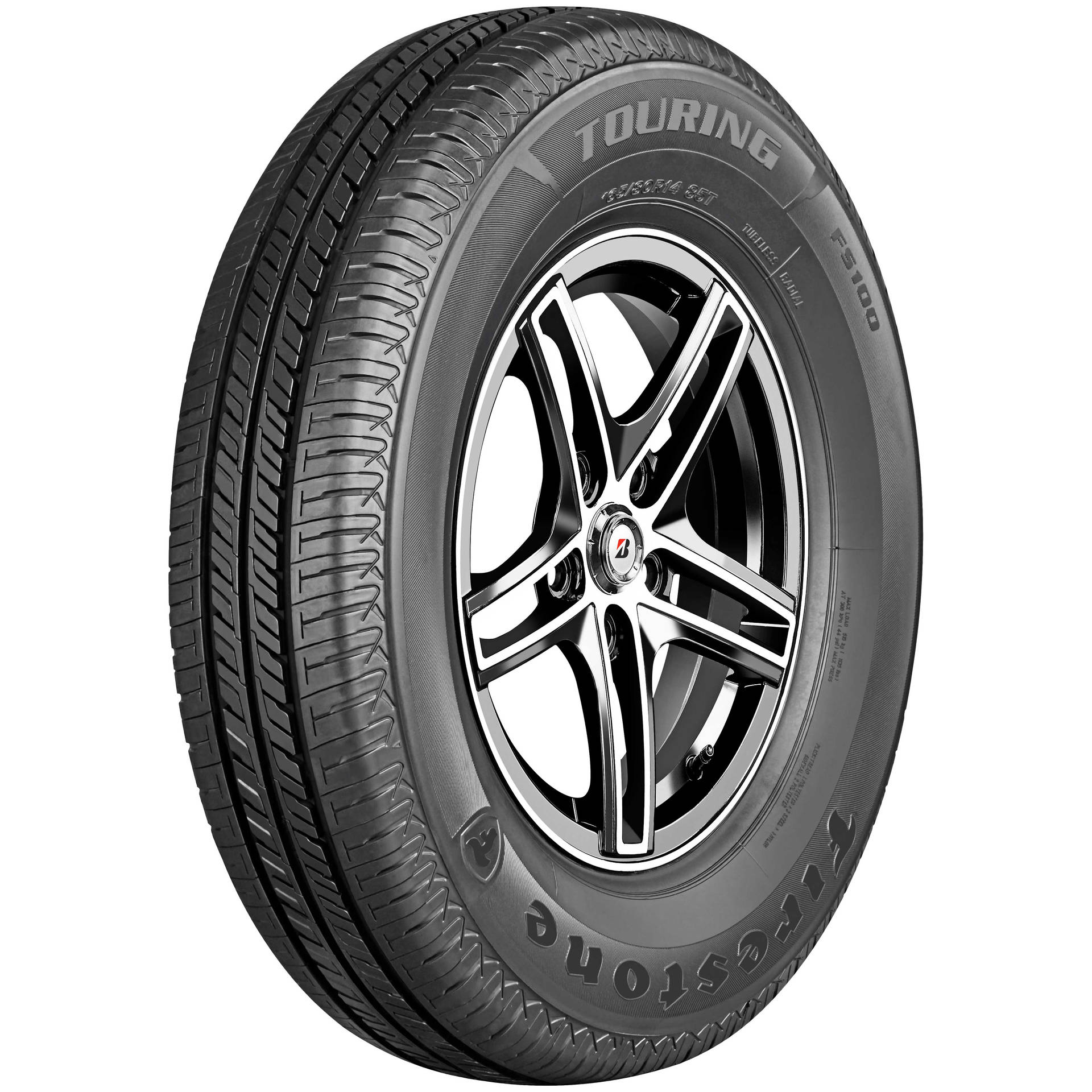 Firestone Thin Tire On White Background