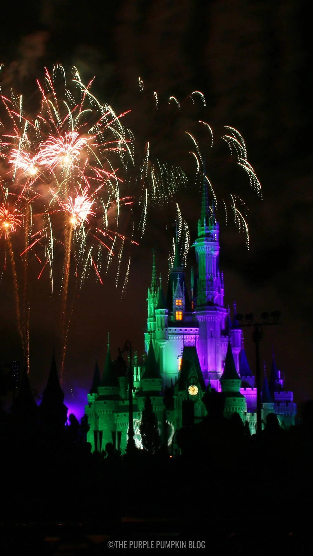 Fireworks Display Disney Castle