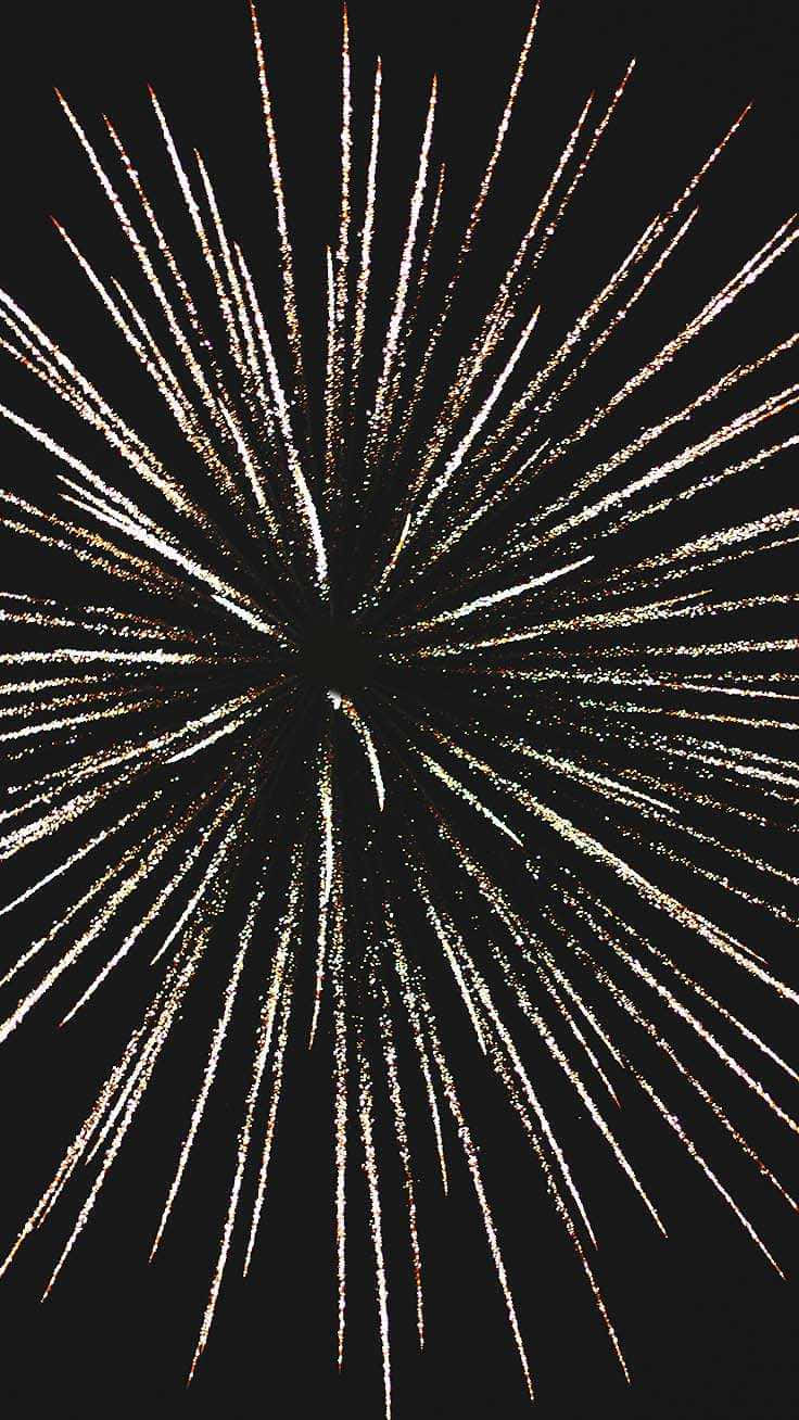 Fireworks In The Sky With A Black Background Background