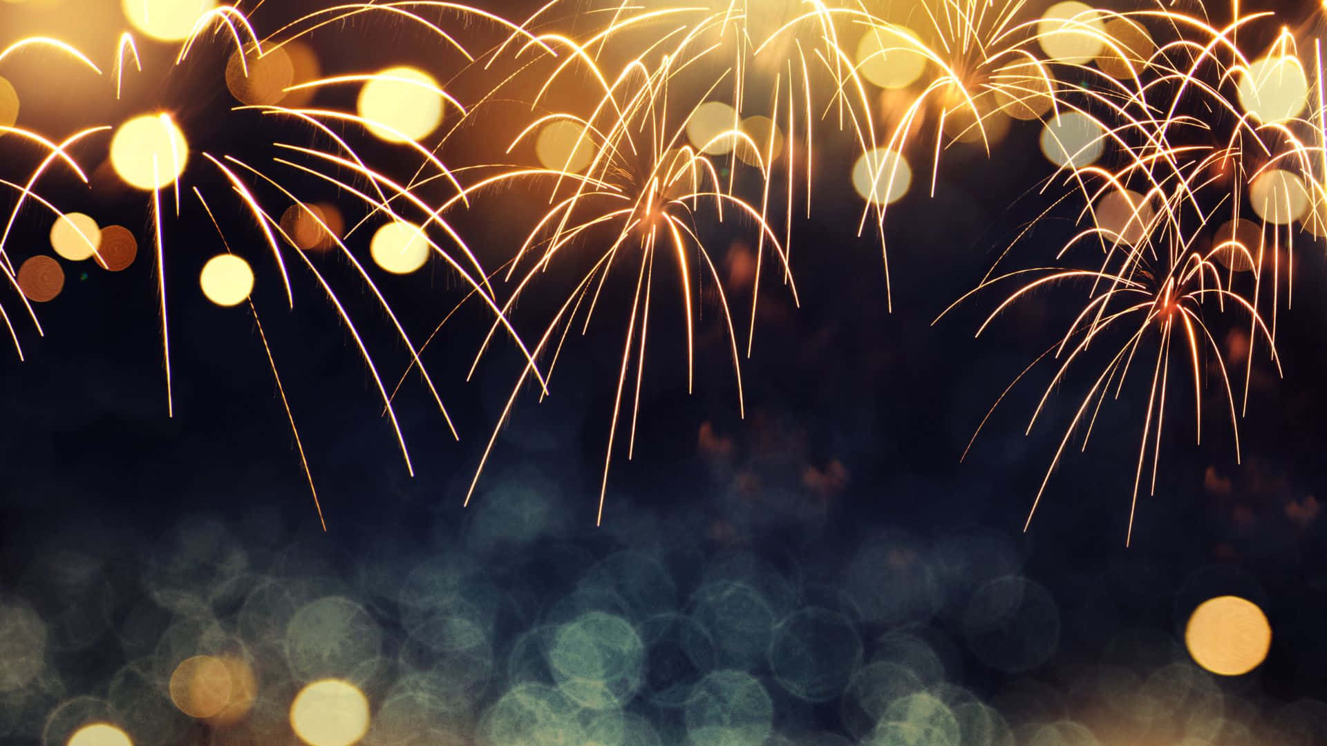 Fireworks On A Dark Background Background