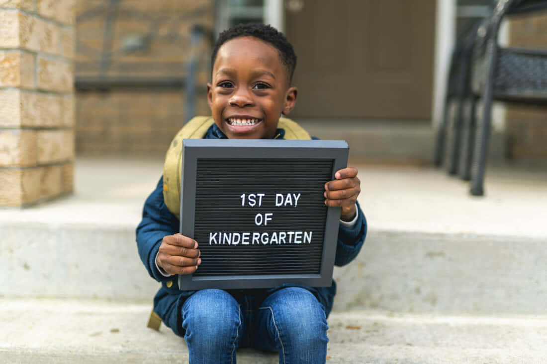 First Dayof Kindergarten Excitement Background