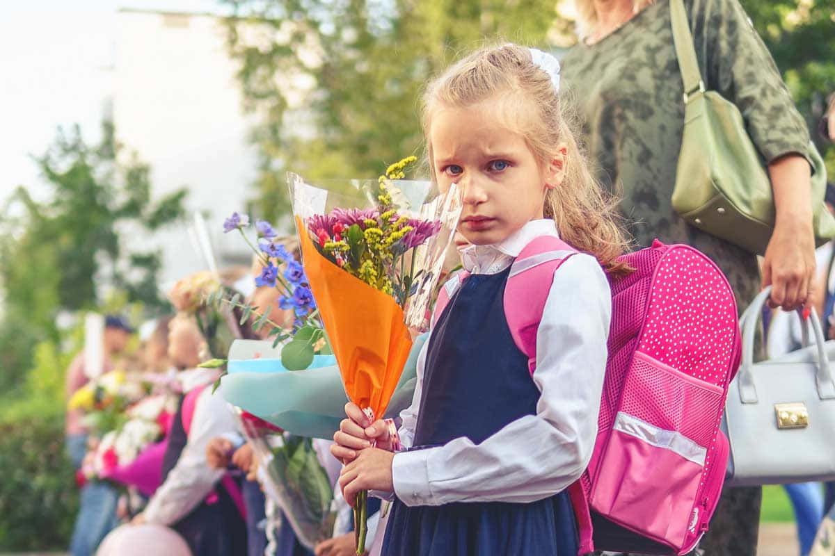 First Dayof School Anxiety Background