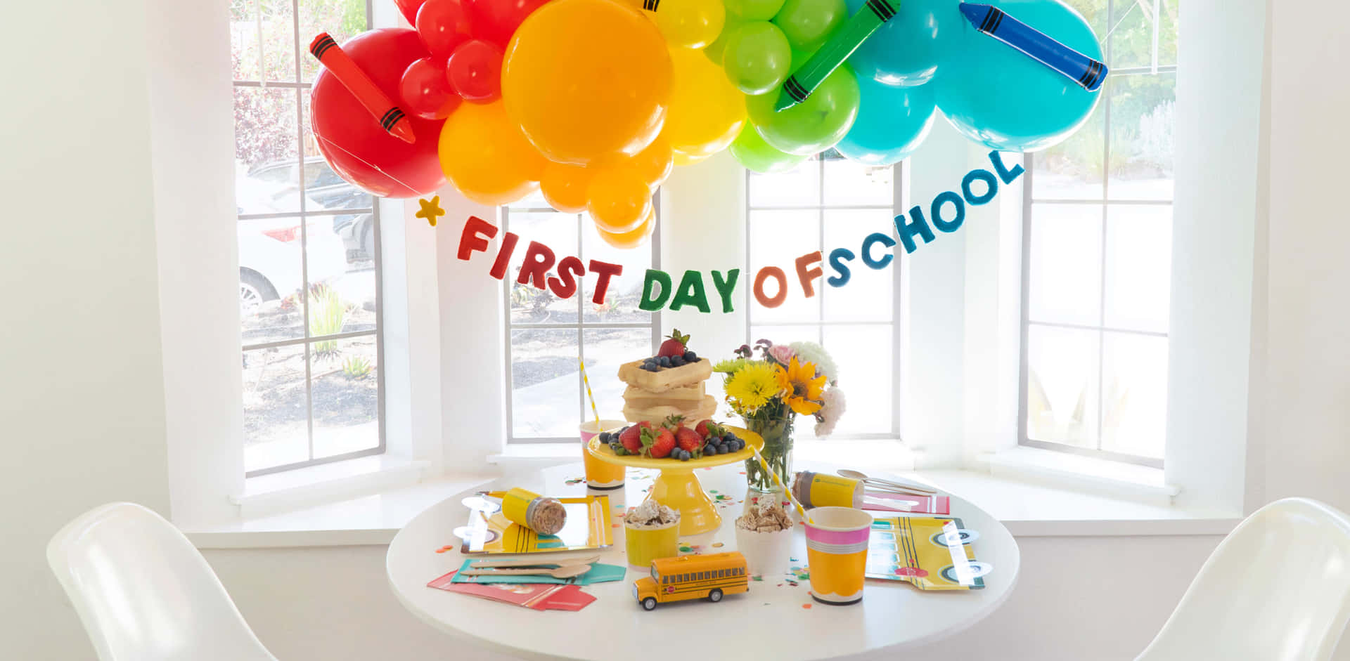 First Dayof School Celebration Setup