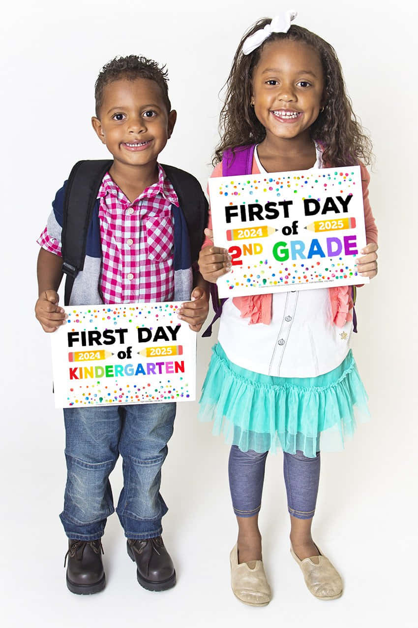 First Dayof School Siblings