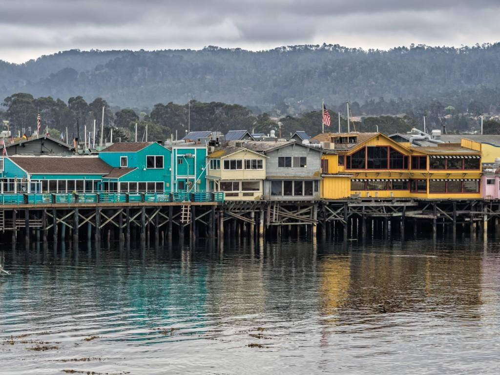 Fishermans Wharf Colorful Houses Background