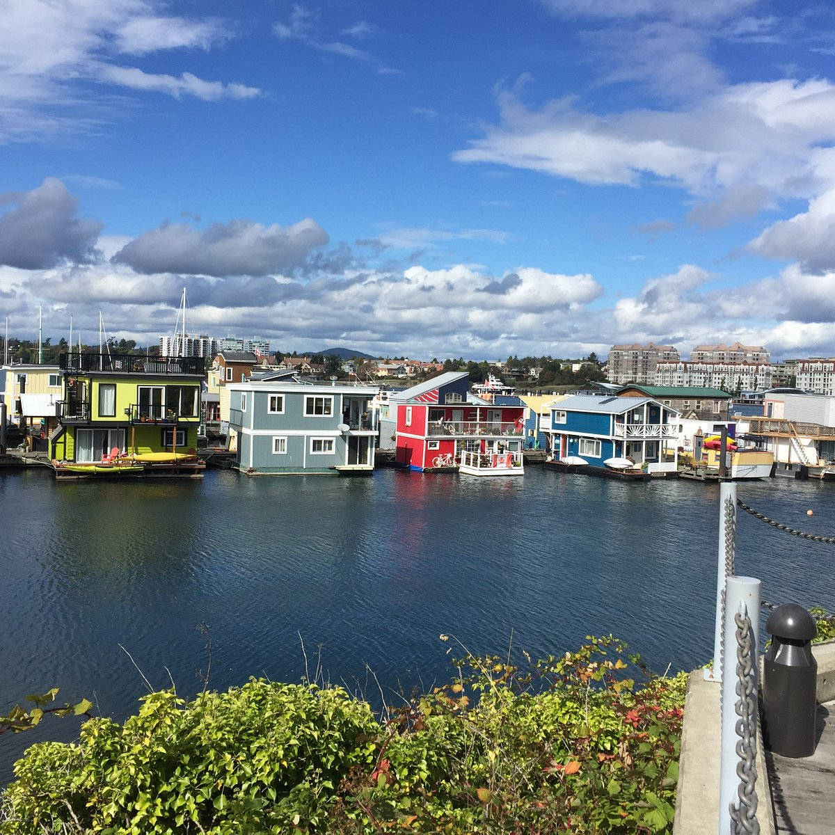 Fishermans Wharf Floating Houses Background