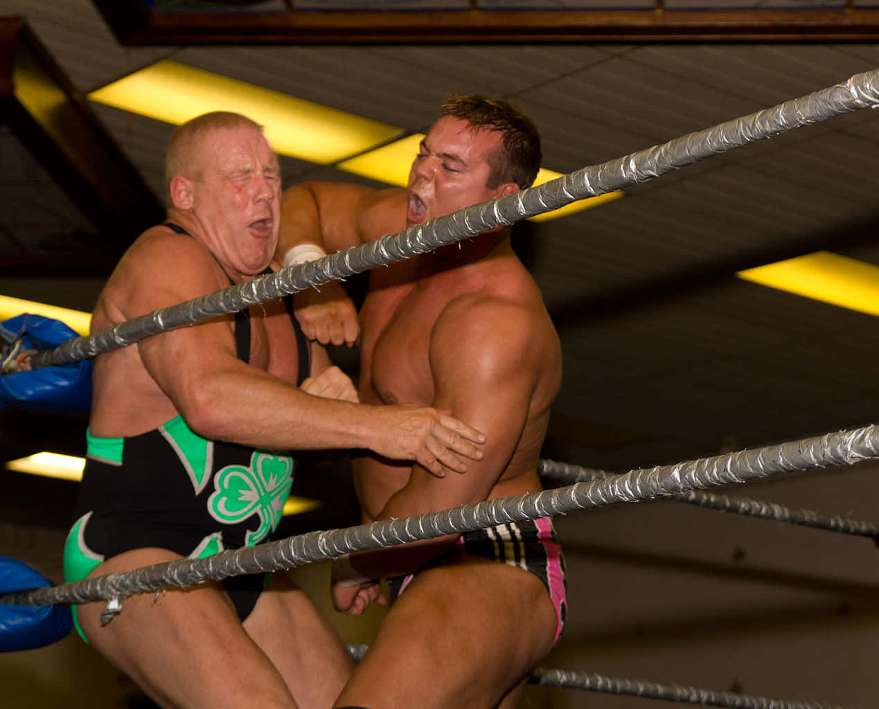 Fit Finlay Vs. Harry Smith Stampede Wrestling Background
