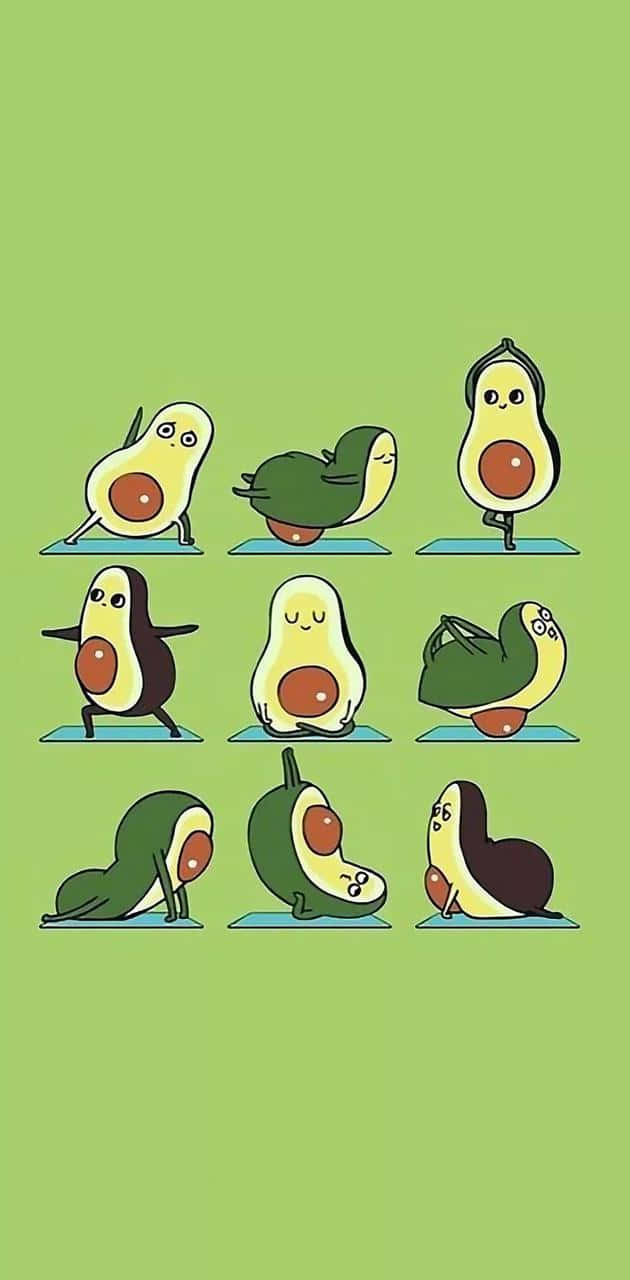 Fitness Avocado Iphone Background