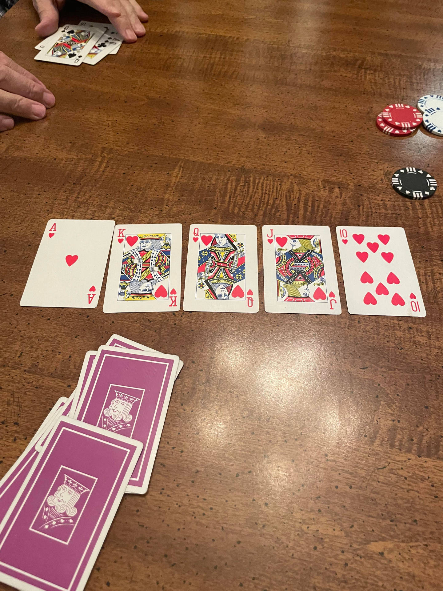 Five-card Draw Brown Table