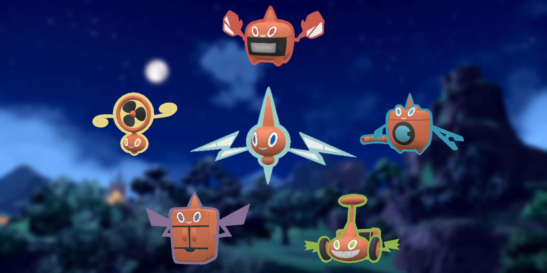 Five Different Rotom