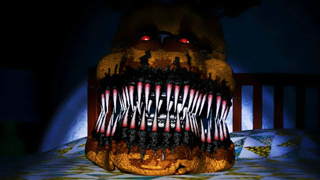 Five Nights At Freddy's - A Stuffed Animal With Teeth Background