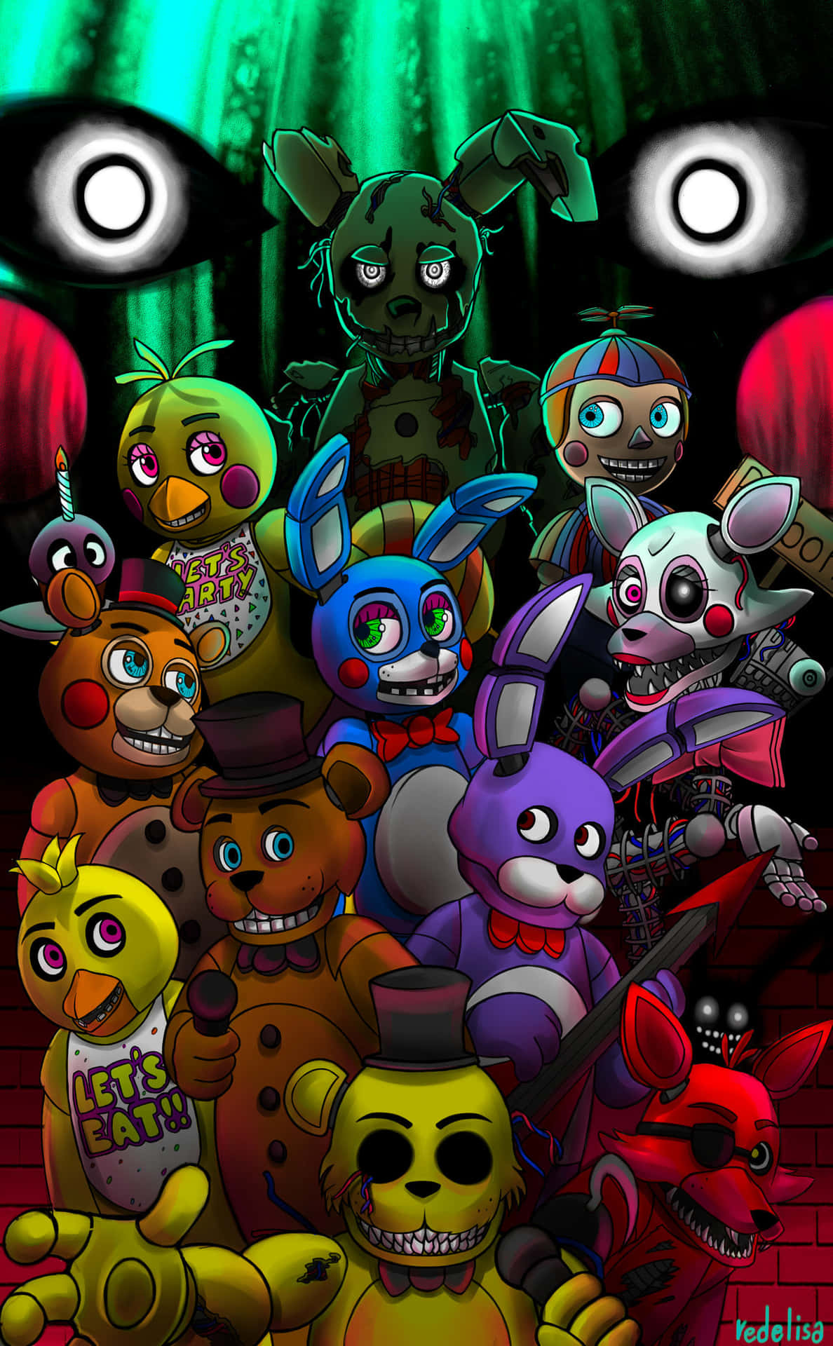 Five Nights At Freddy's By Sassy Background