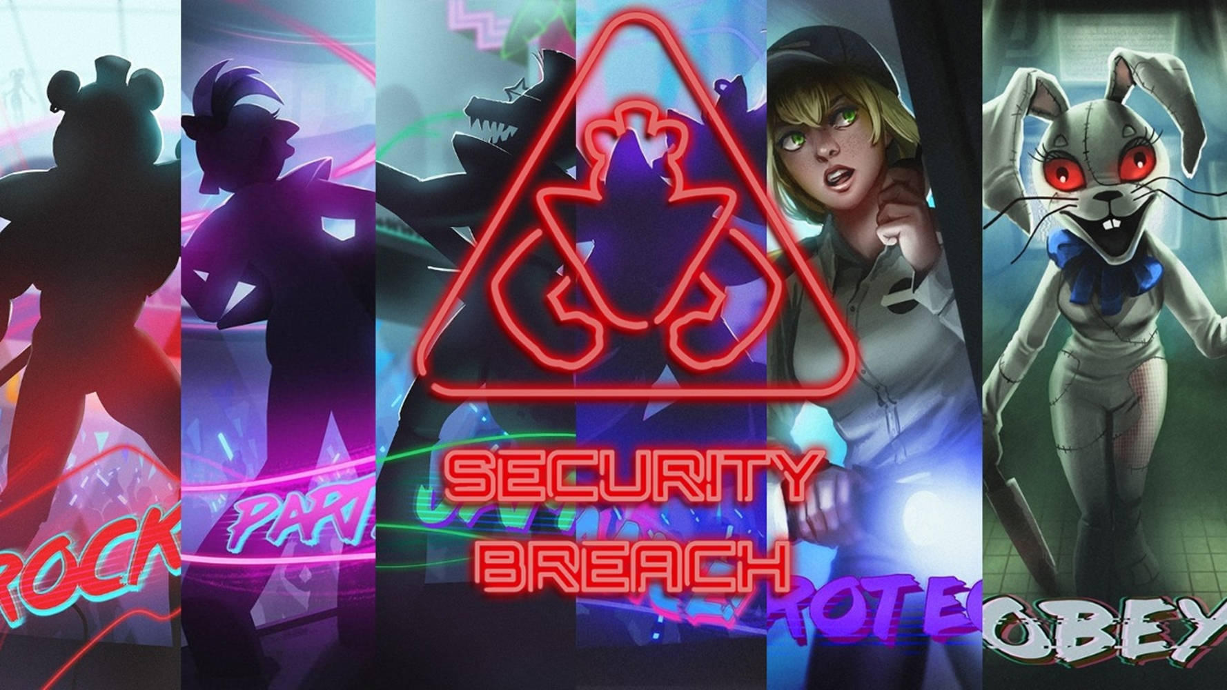 Five Nights At Freddy's Security Breach Collage