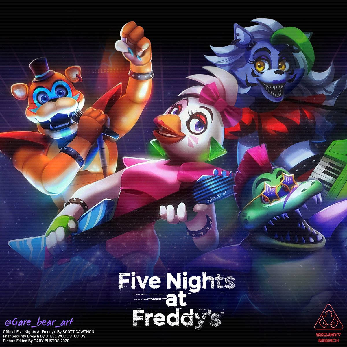 Five Nights At Freddy's Security Breach Steel Wool Studios Background