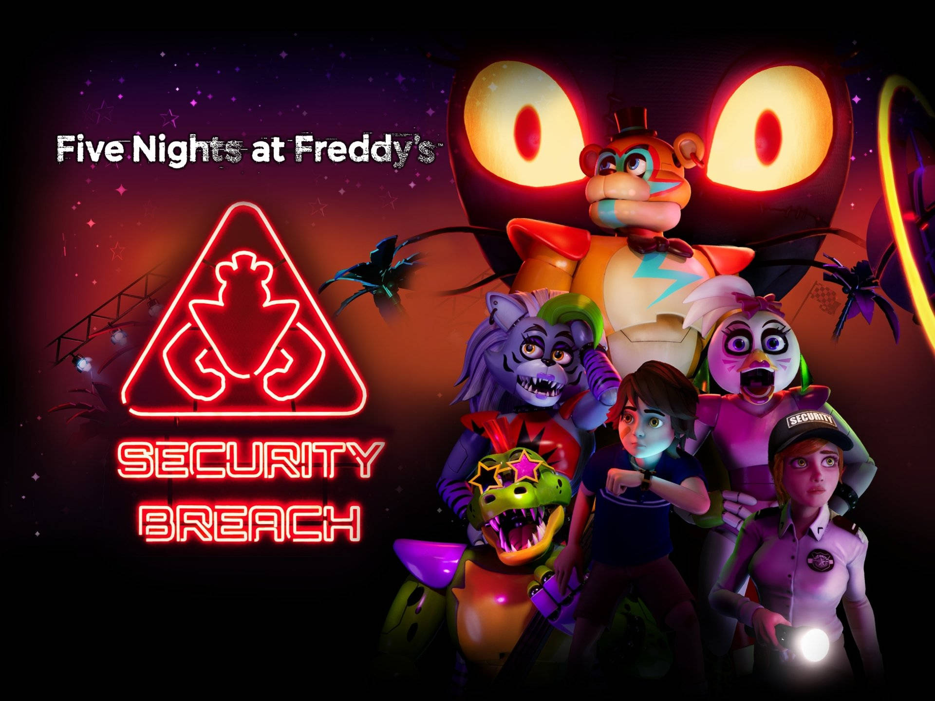 Five Nights At Freddy's Security Breach Survival Poster Background