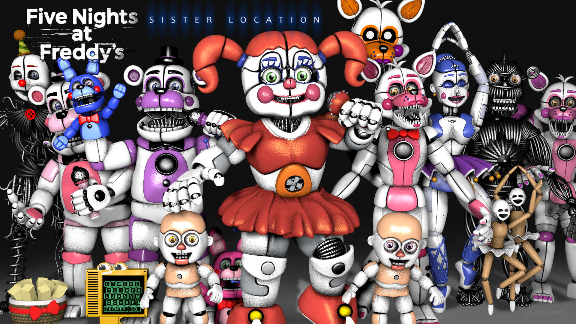 Five Nights At Freddy's: Sister Location All Characters Background