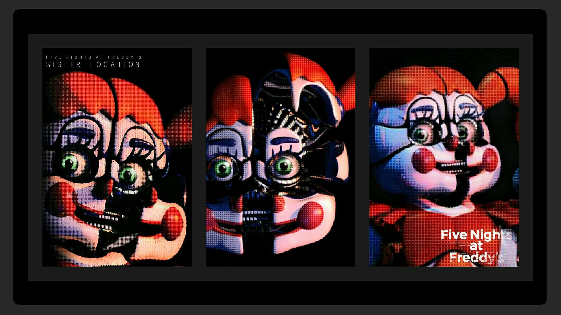 Five Nights At Freddy's: Sister Location Collage Background