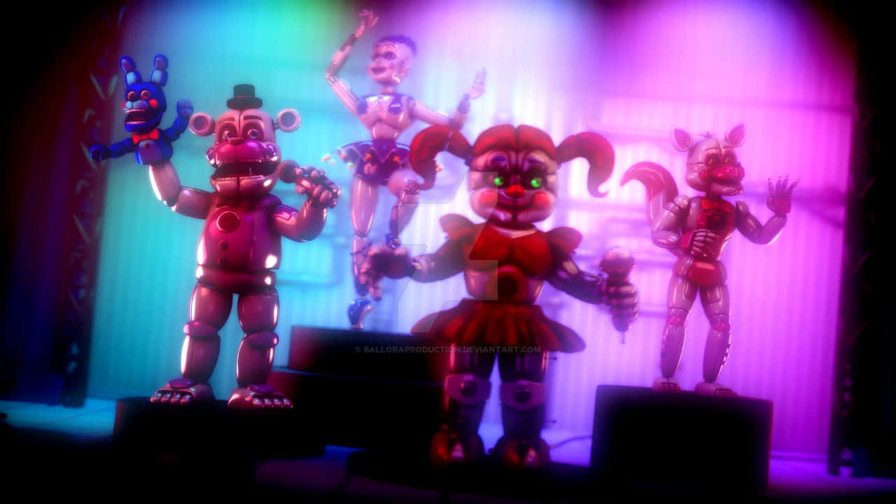 Five Nights At Freddy's: Sister Location On Stage Background