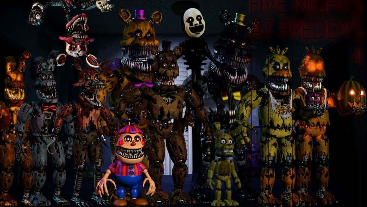 Five Nights At Freddys 4 Complete Cast Background