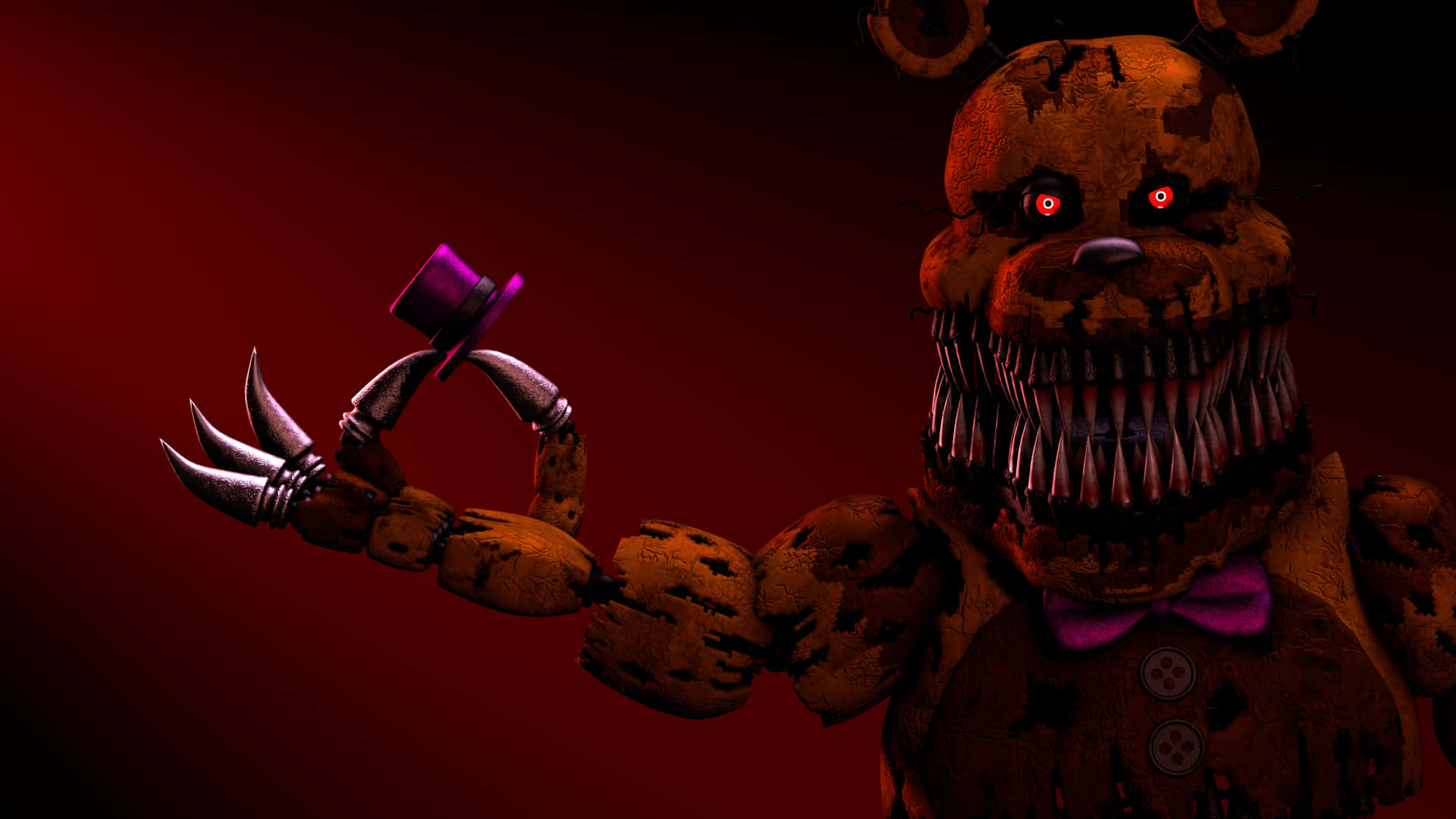 Five Nights At Freddys 4 Grinning Freddy Background