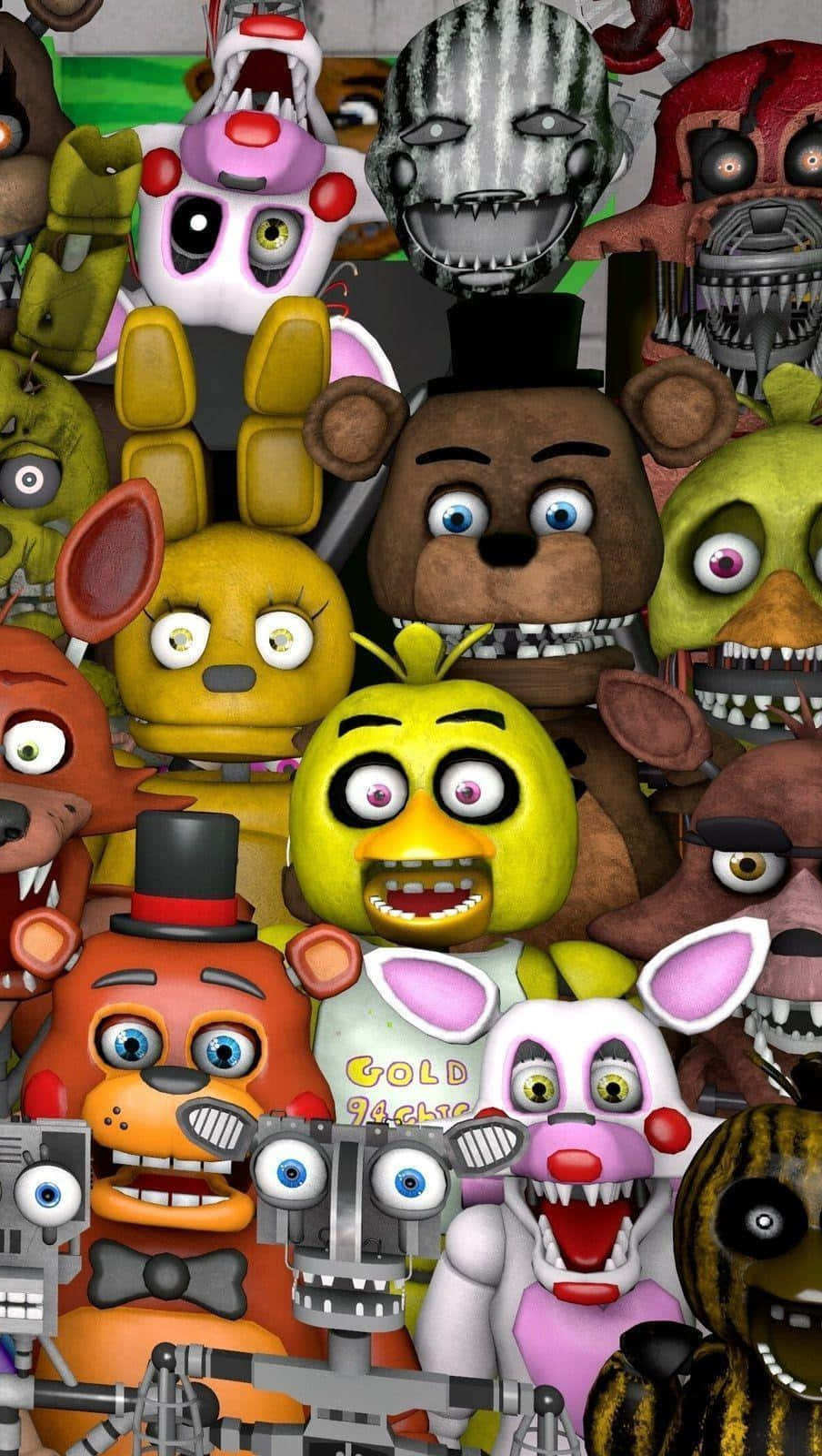 Five Nights At Freddys Characters Iphone Background