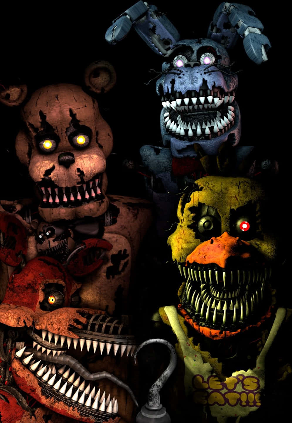 Five Nights At Freddys Monster Iphone Background