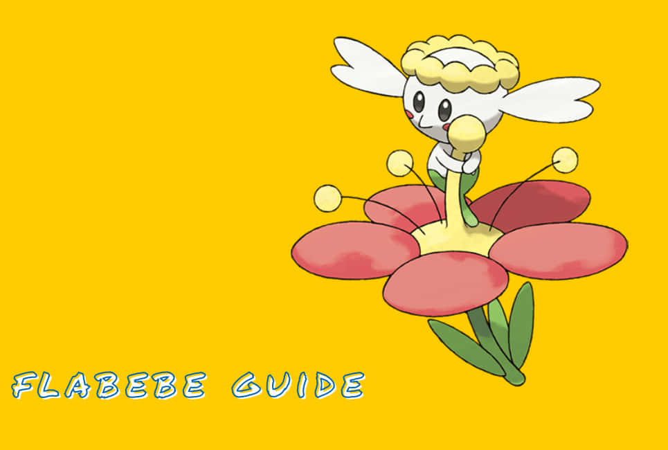 Flabébé On Flower Background