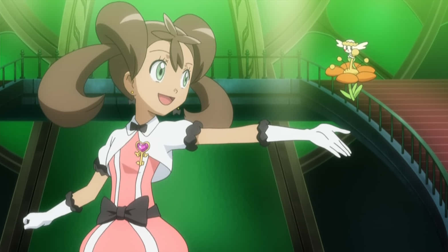 Flabébé With Trainer Background