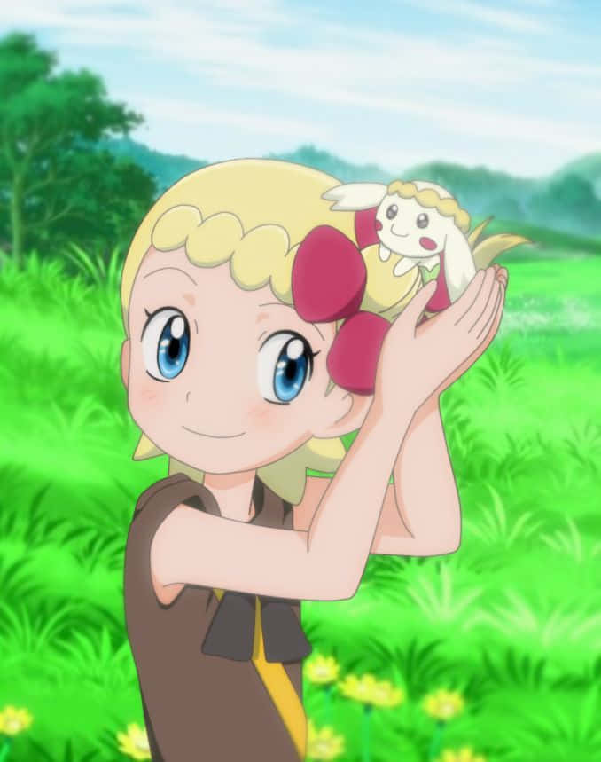 Flabébé With Trainer Background