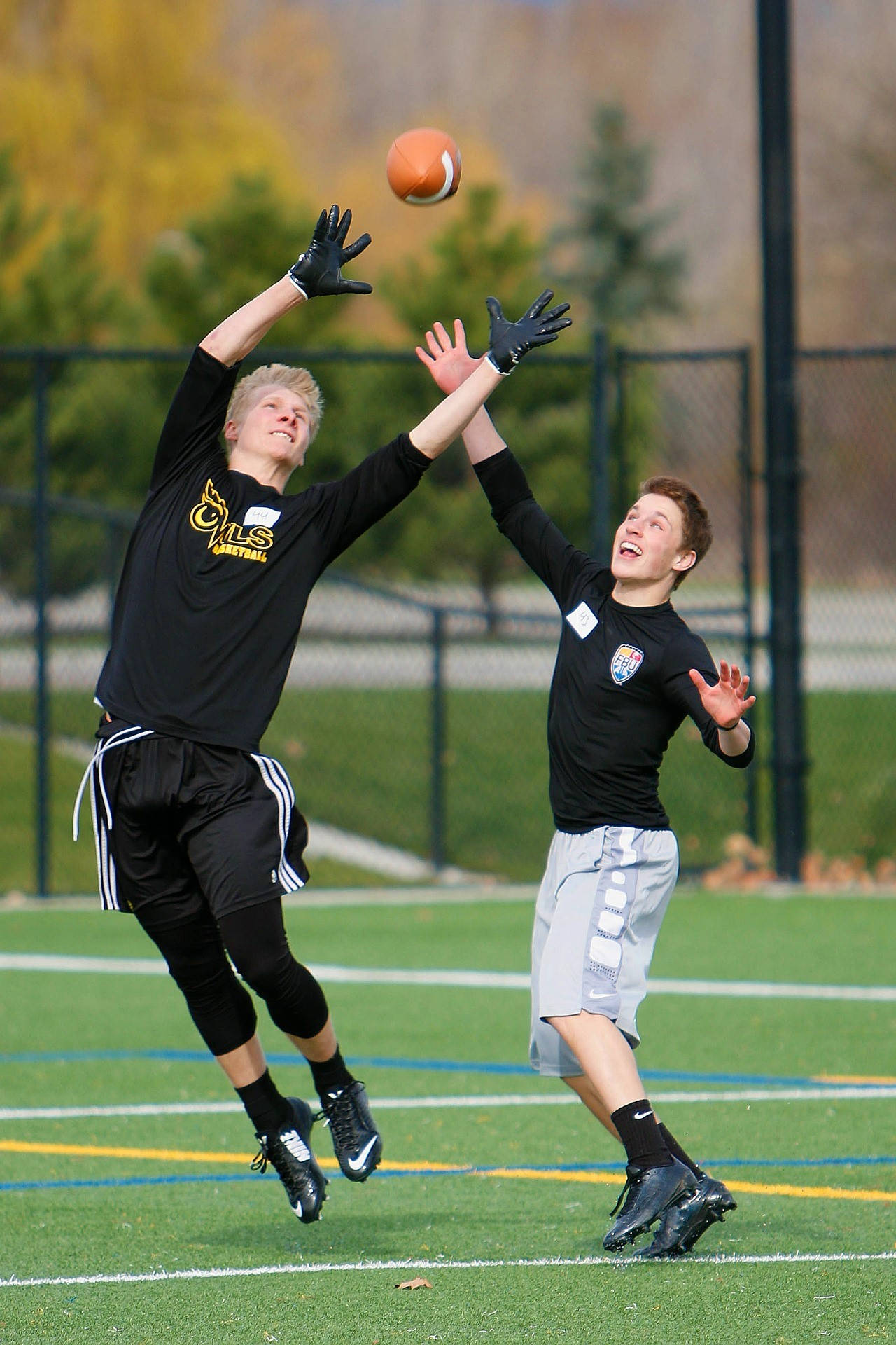 Flag Football Catch The Ball Background