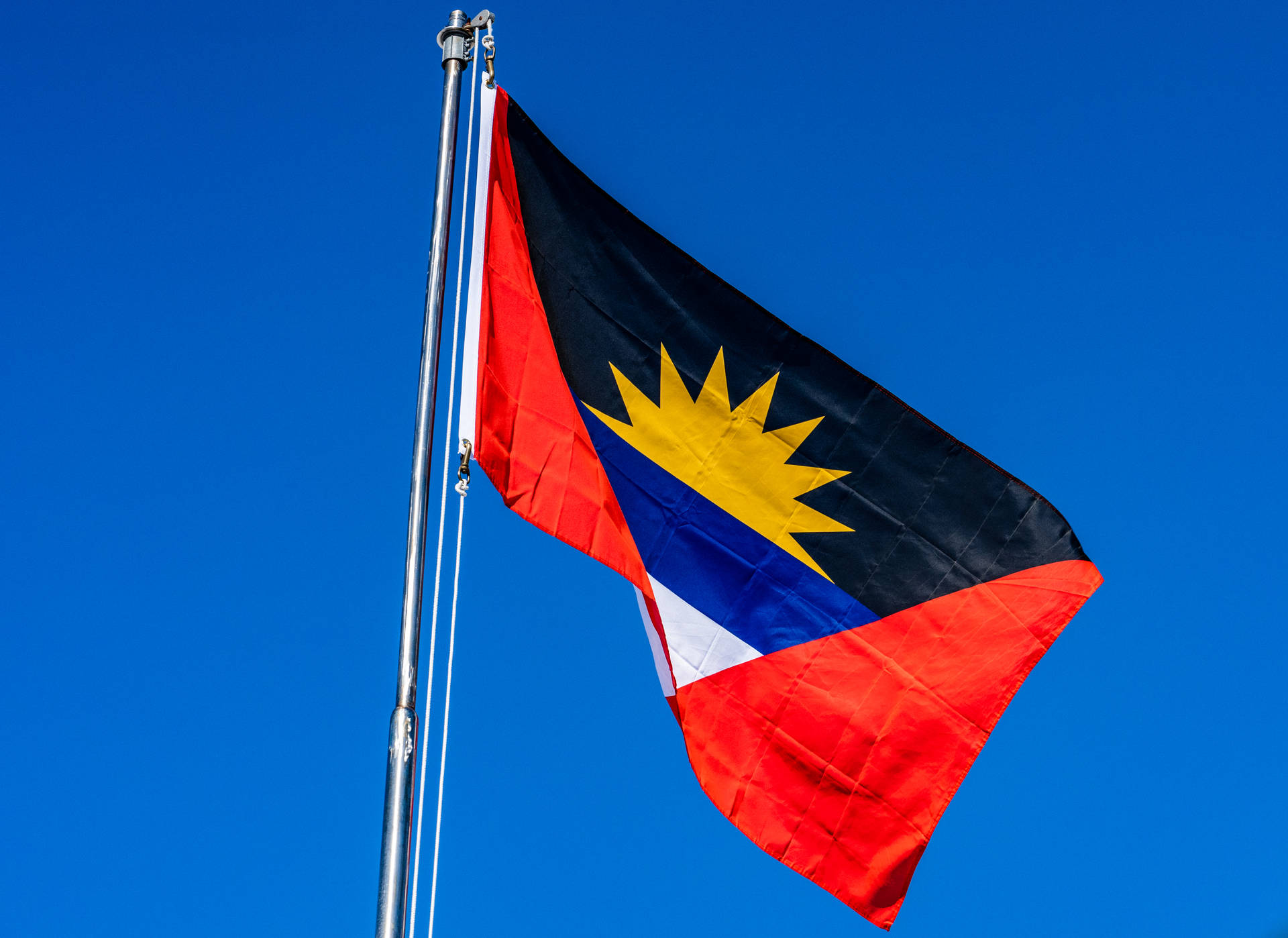 Flag Of Antigua And Barbuda Background