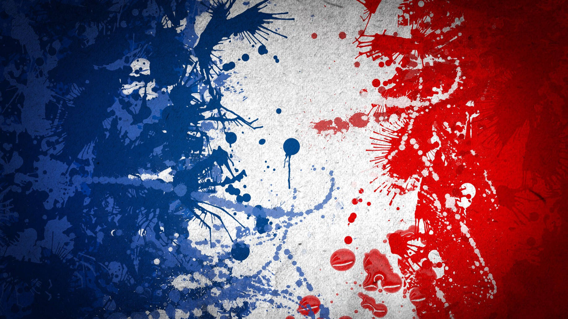 Flag Of France Paint Art Background