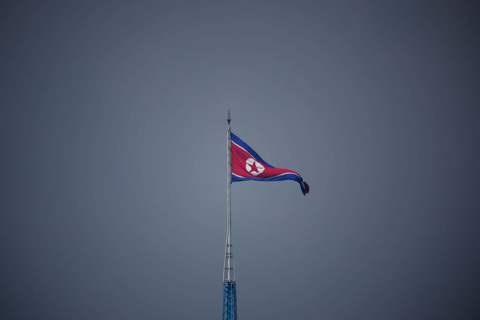 Flag Of North Korea On A Preemptive Exhibit