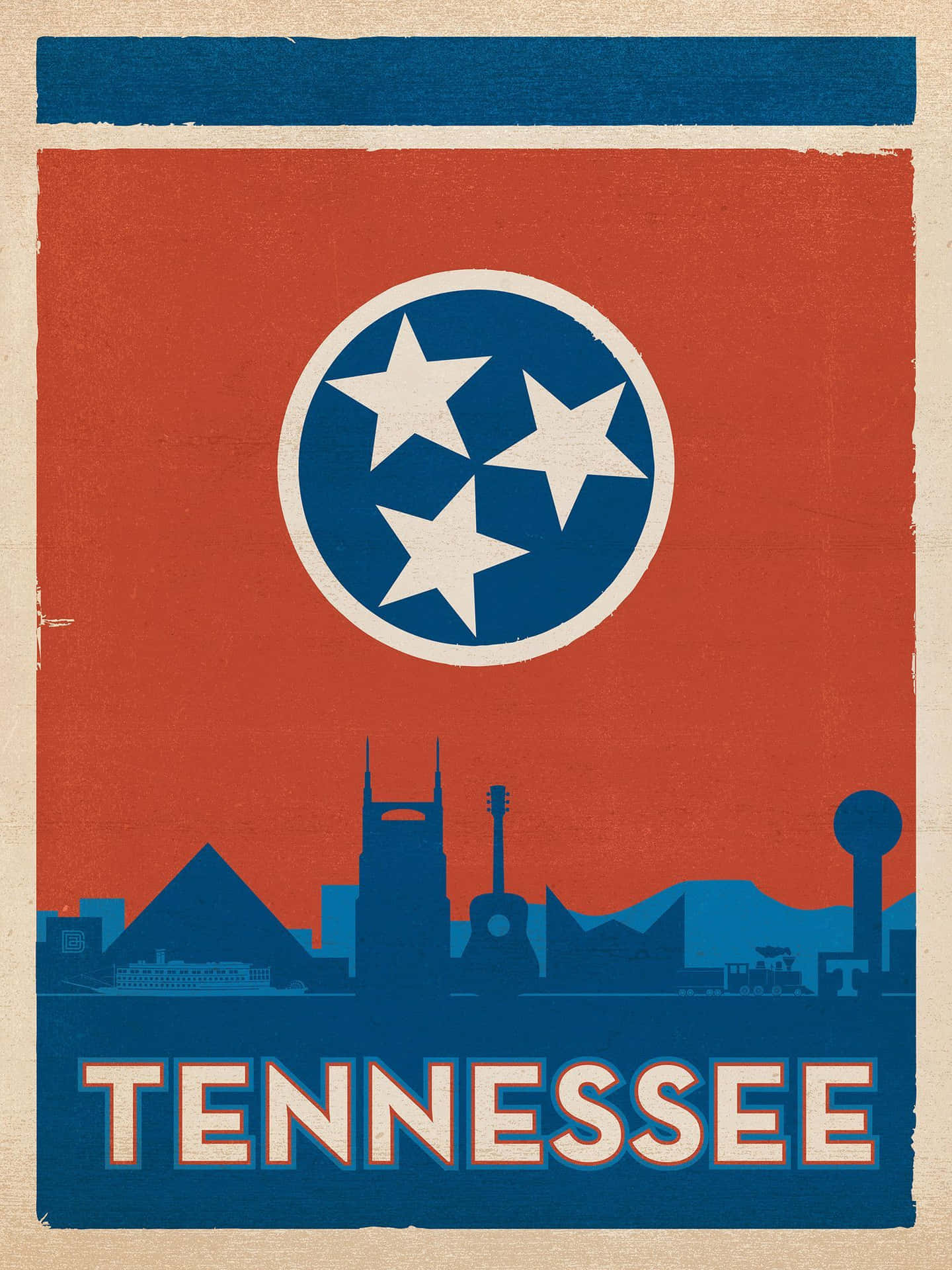 Flag Of Tennessee Background
