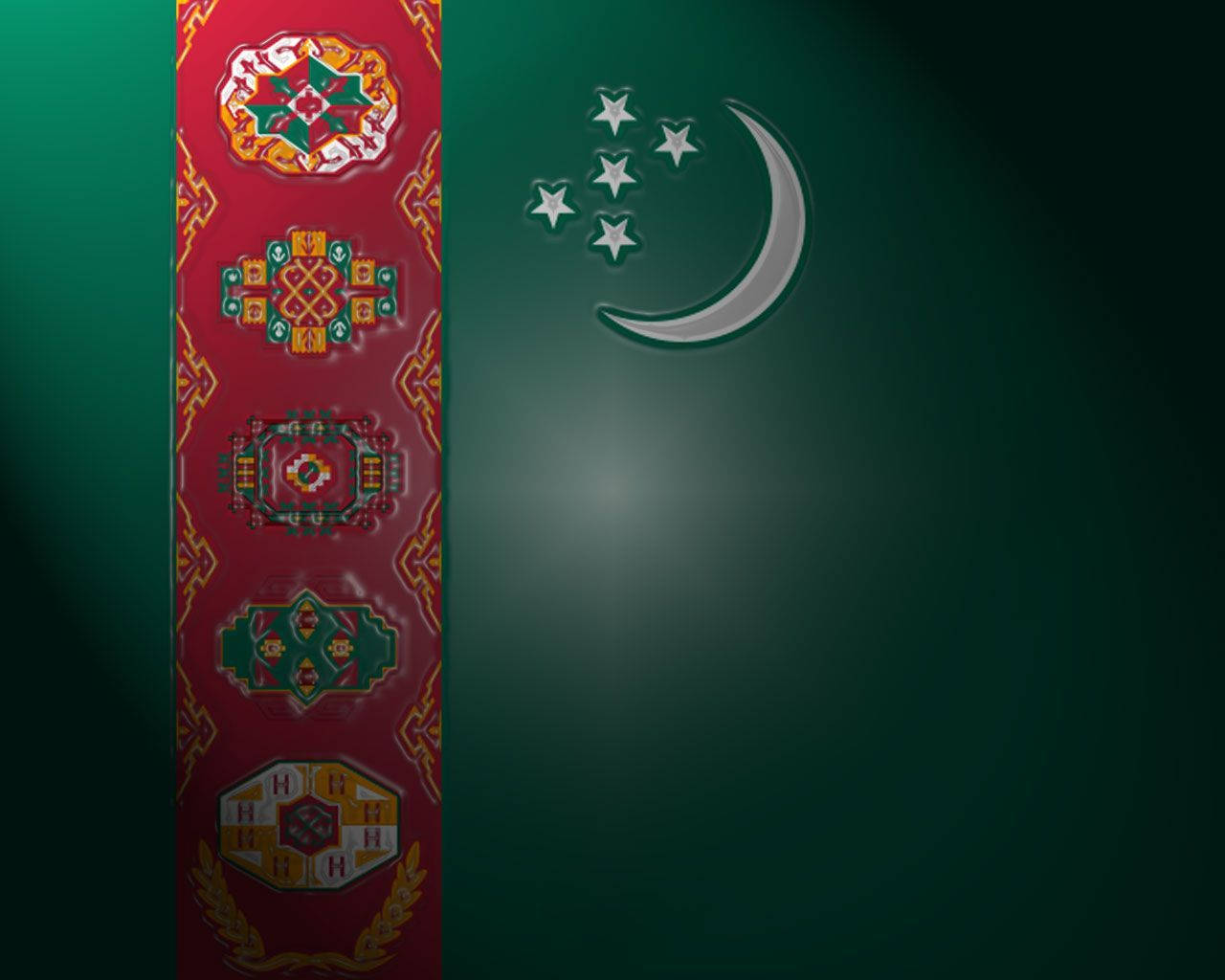 Flag Of Turkmenistan Background