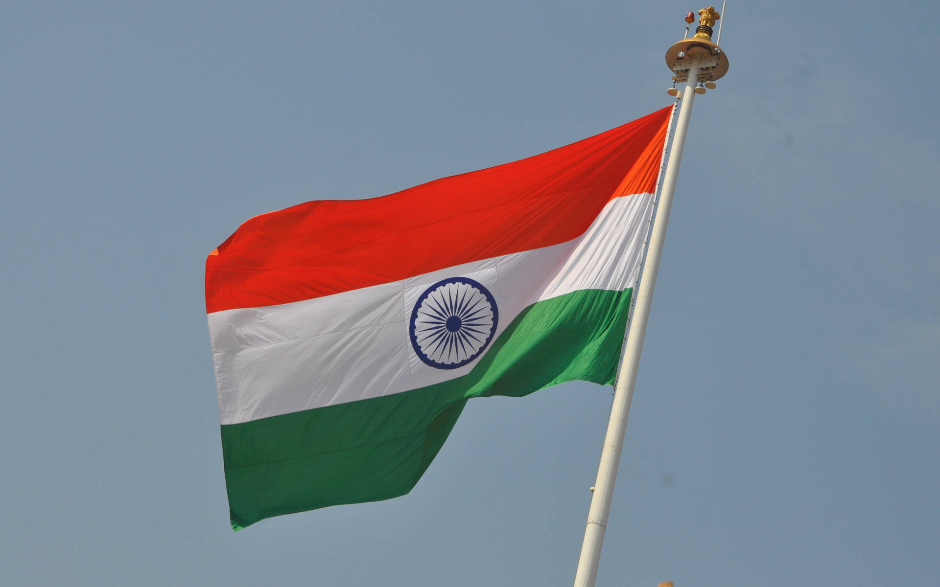 Flagpole Indian Flag 4k Background