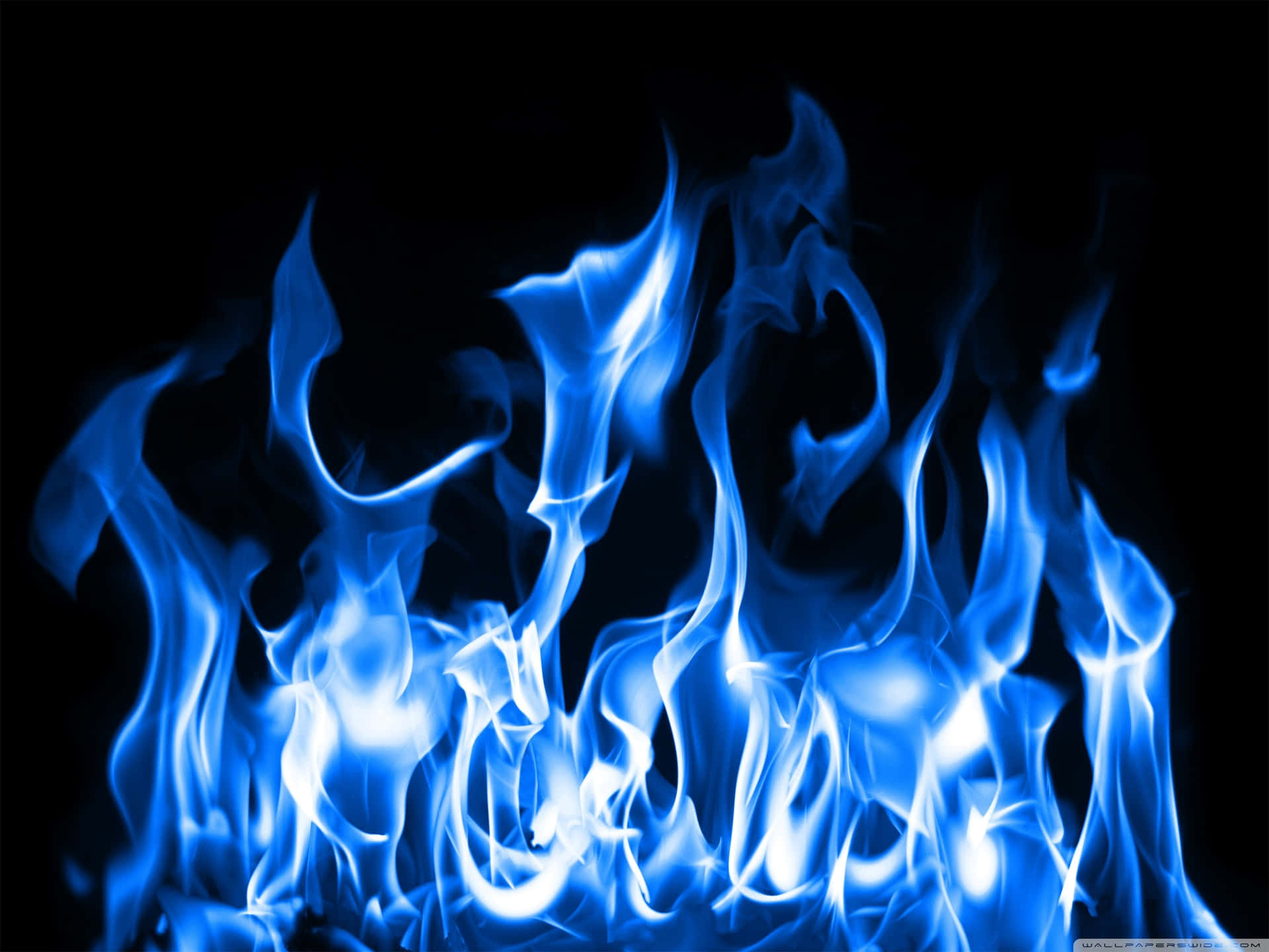 Flame Blue Aesthetic Background