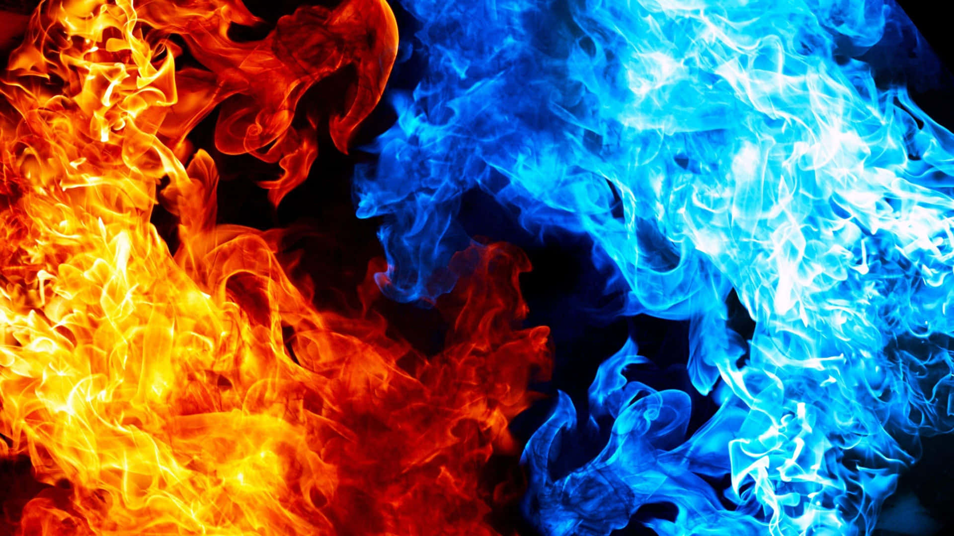 Flame Clashing Art Background