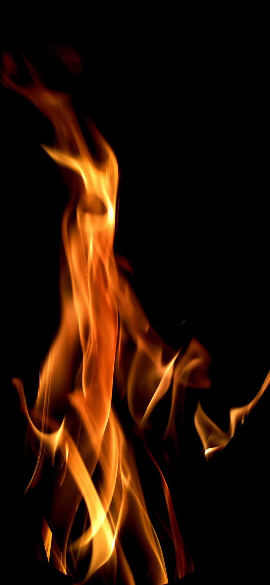 Flame Dancing Minimalist Background