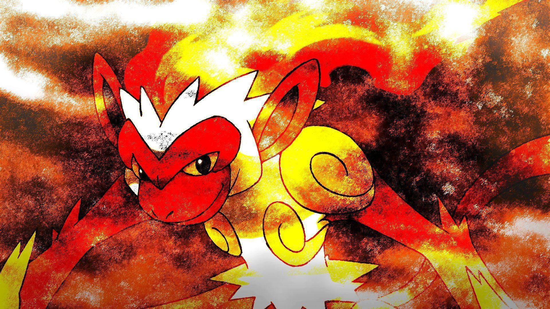 Flame Head Infernape Background