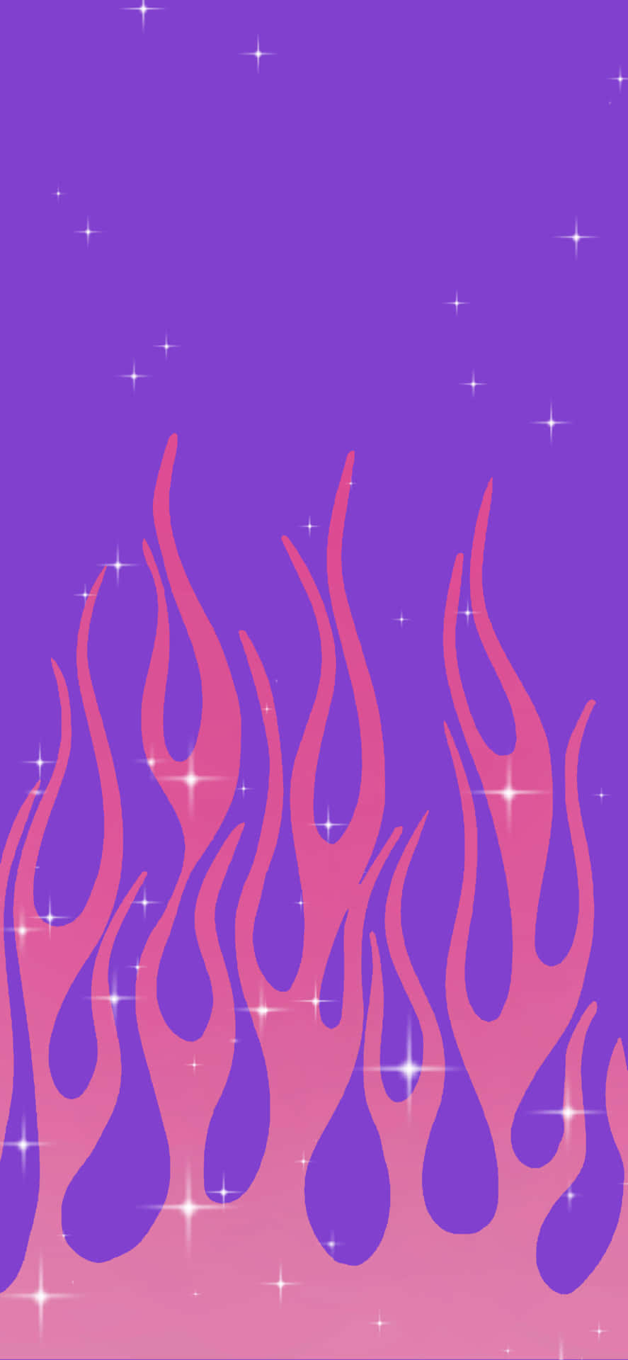 Flame Purple Art Background