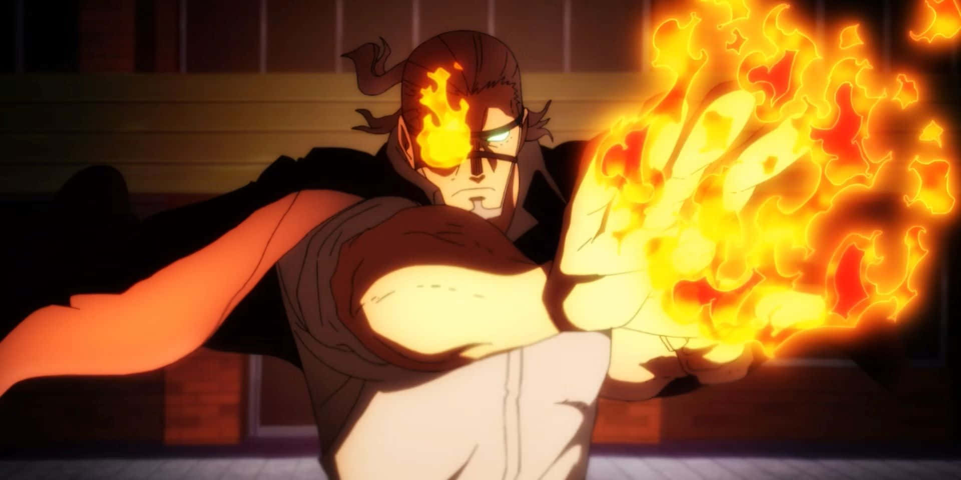 Flame Wielding Anime Character