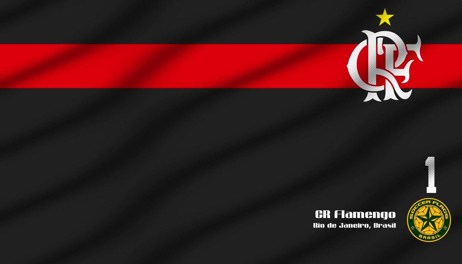 Flamengo Fc Black Flag Background