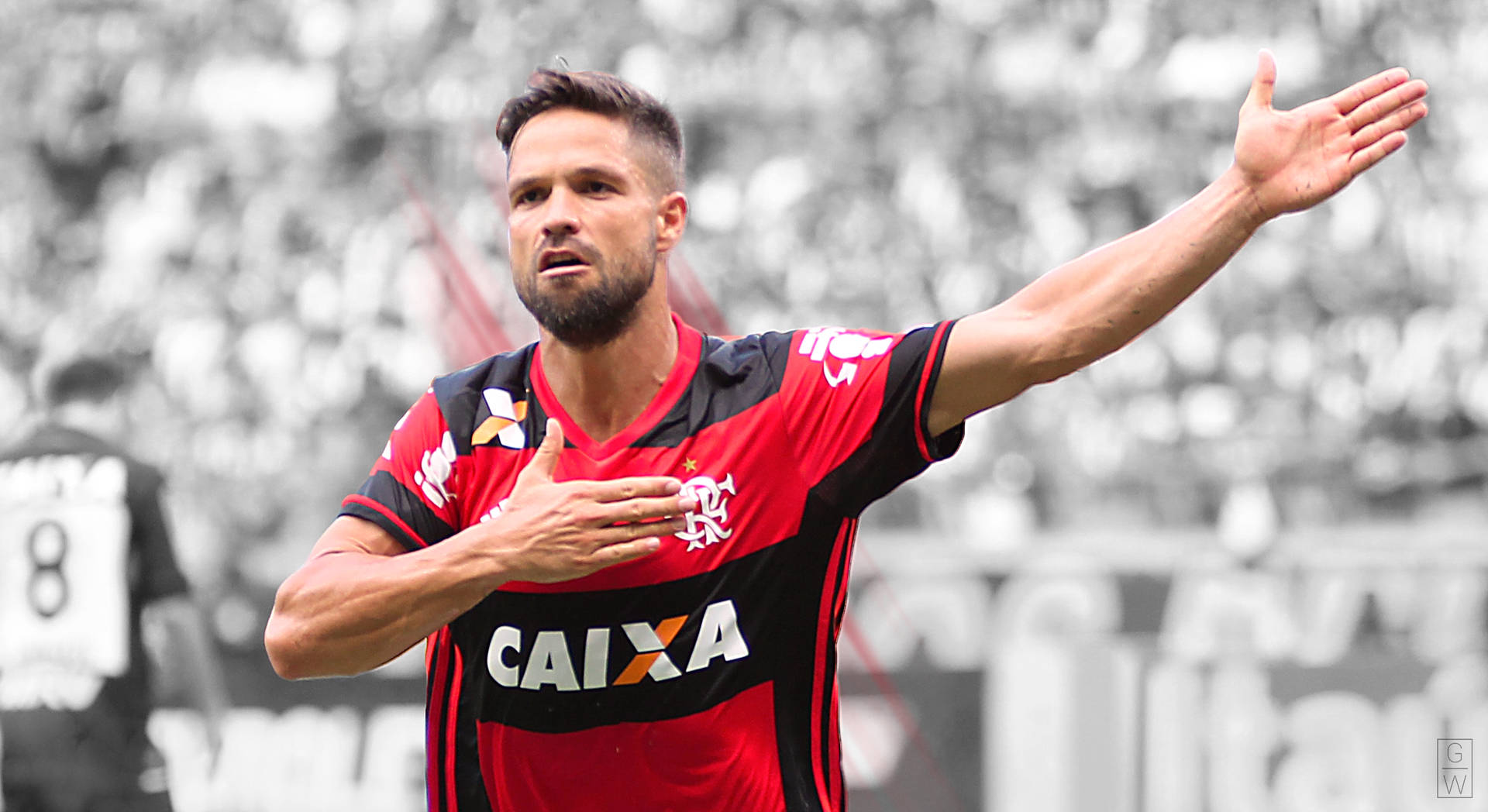 Flamengo Fc Diego Ribas Touching Chest