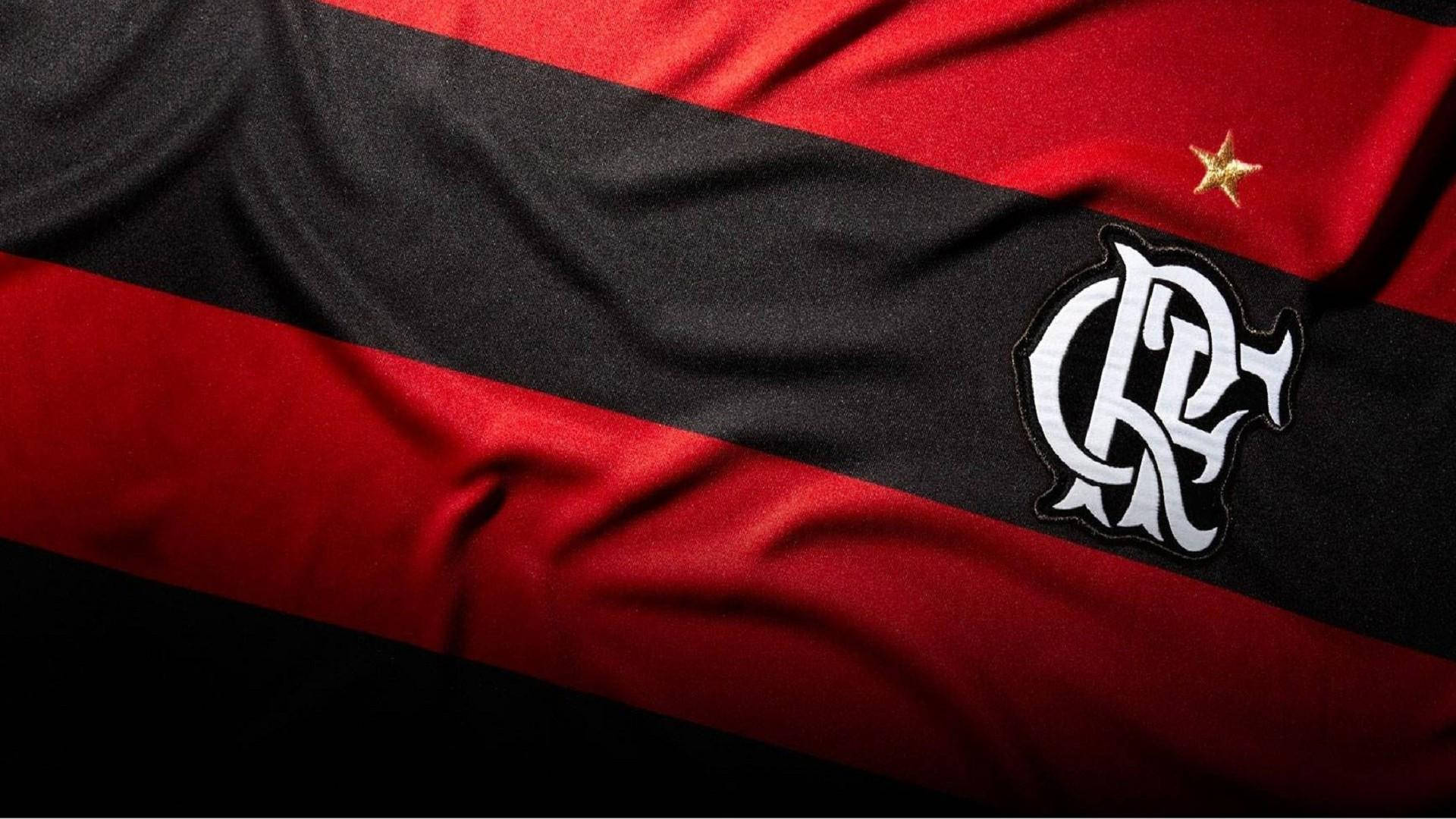 Flamengo Fc Pride - A Creased Flag Displaying Passion Background