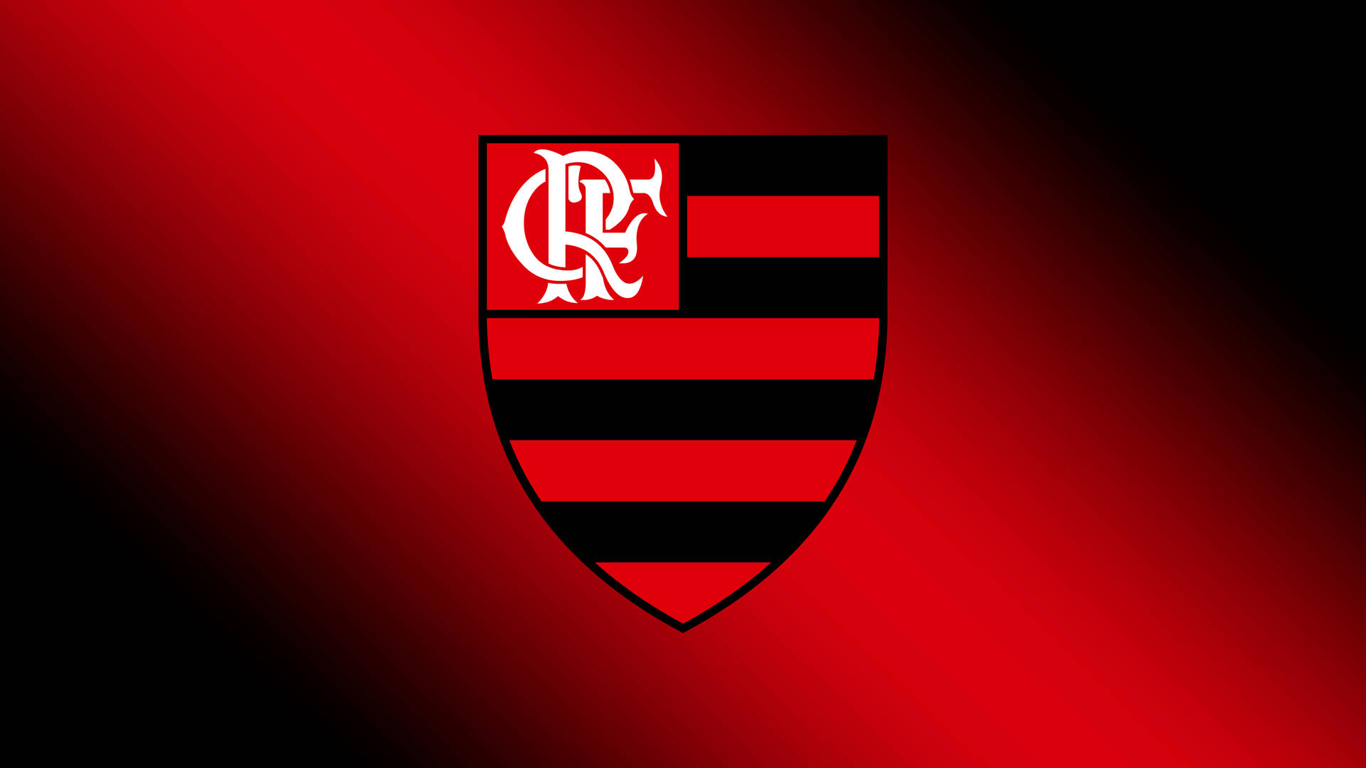 Flamengo Fc Red Gradient Background