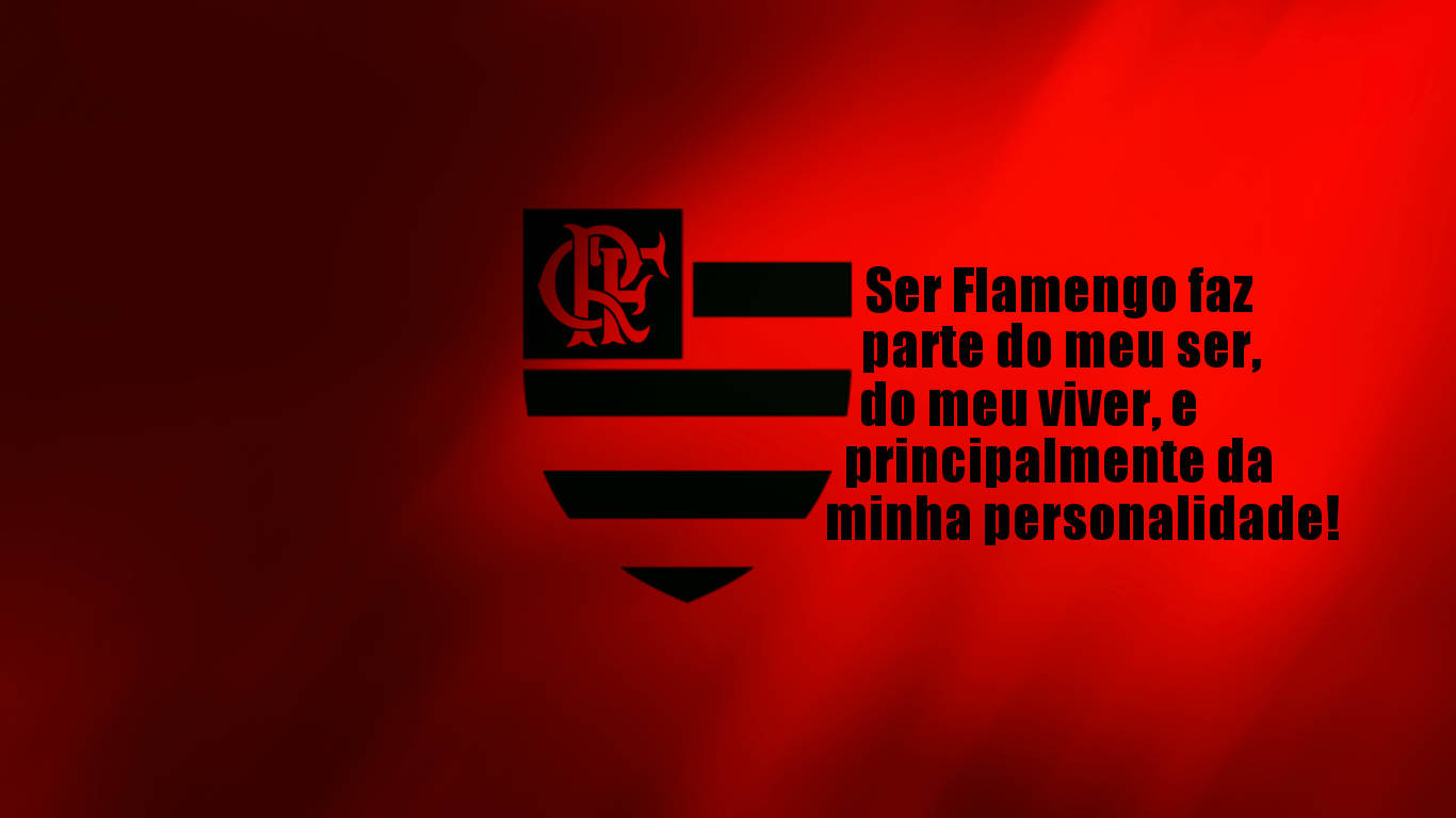 Flamengo Fc Striped Logo Background