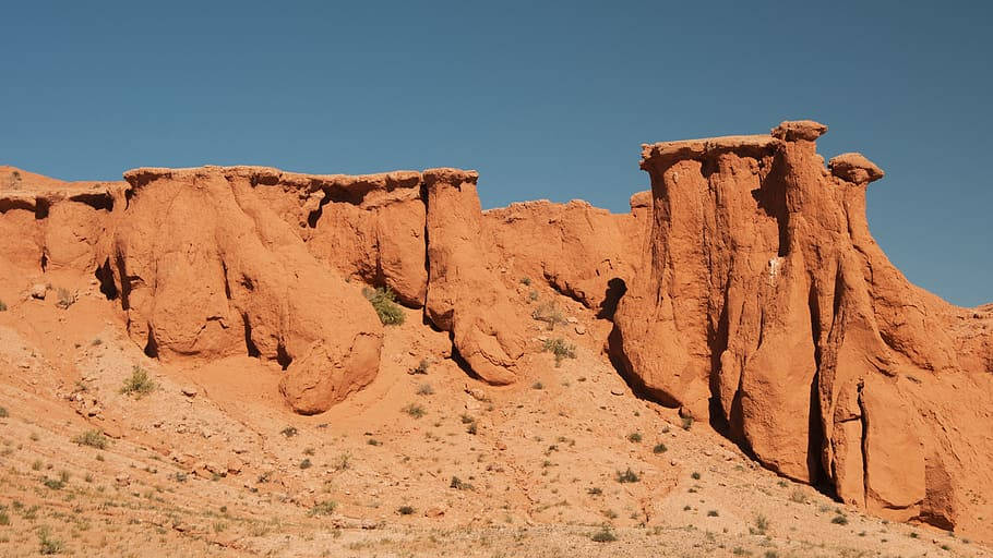 Flaming Cliffs Of Mongolias Background