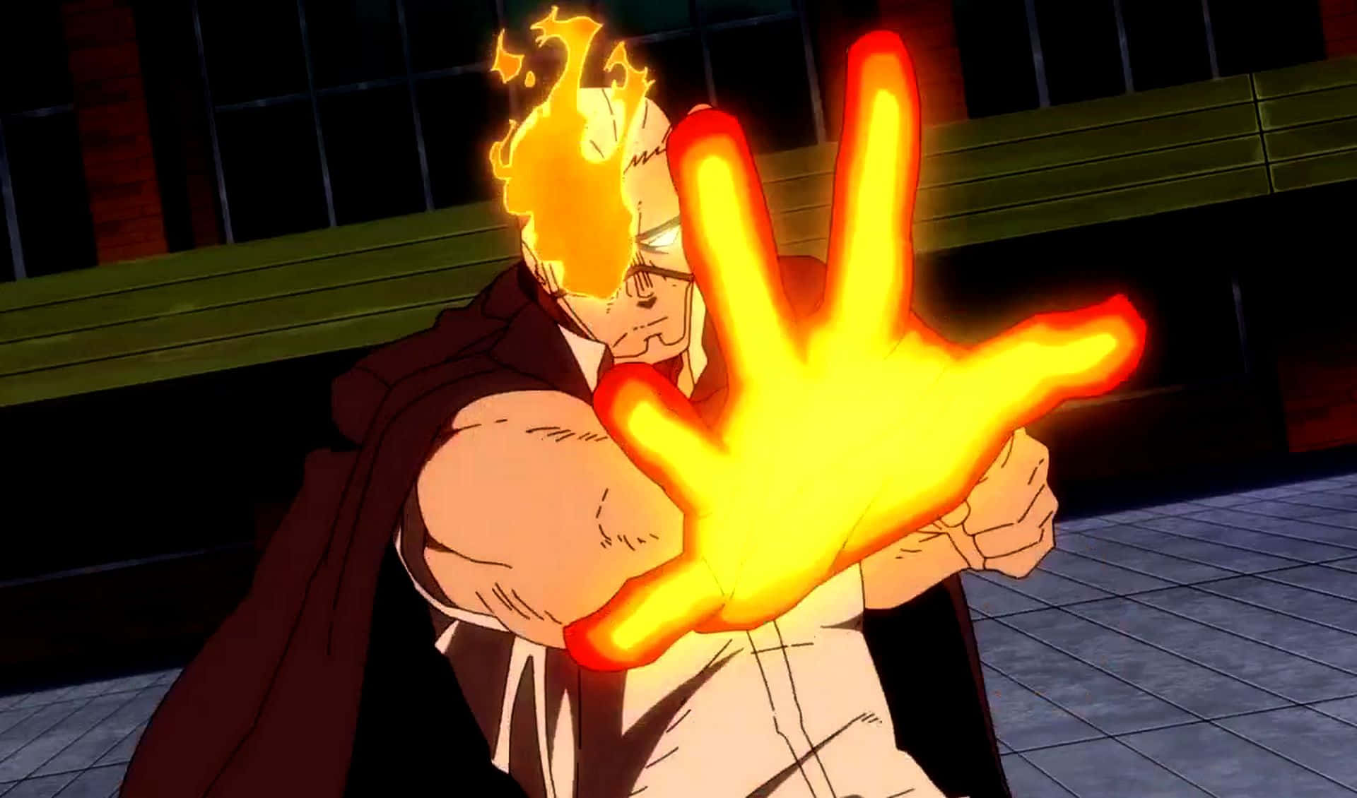 Flaming_ Fist_ Anime_ Character Background