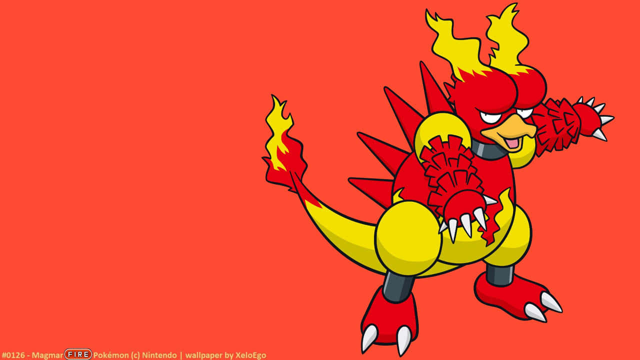 Flaming Magmar Pokemon Artwork